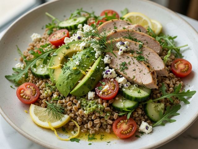 Lemon Herb Turkey & Avocado Grain Bowls