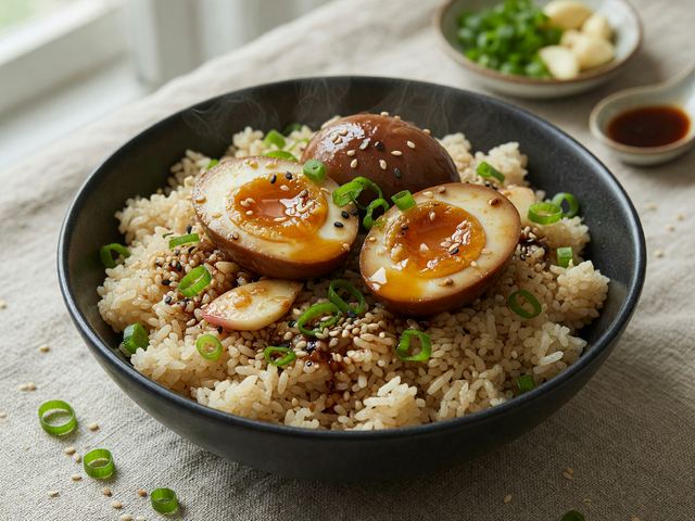 Marinated Egg Rice Bowl