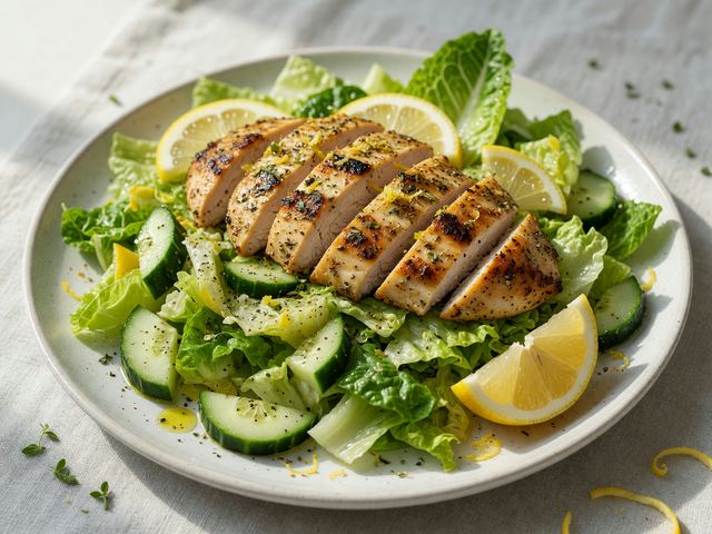 Meal-Prep Greek Lemon Chicken Salad