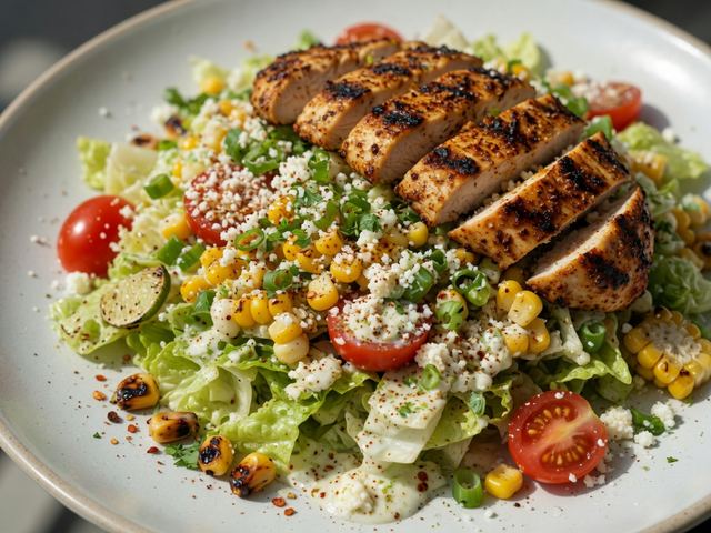 Mexican Street Corn Chopped Salad with Grilled Chicken