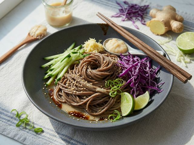 Miso-Ginger Cold Soba Noodle Bowls