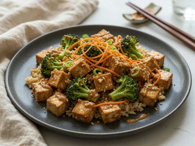 Muscle-Building Tofu Peanut Stir-Fry