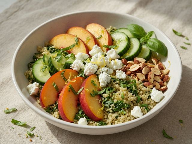 Nectarine Quinoa Bowl
