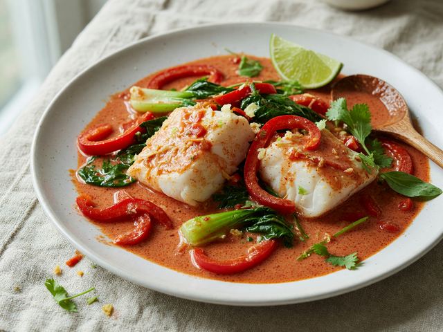 One-Pan Thai Coconut Cod Curry
