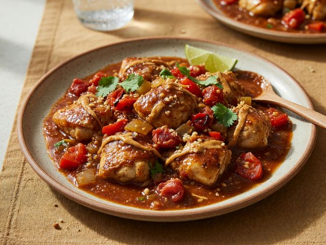 One-Pan West African Peanut Chicken Stew