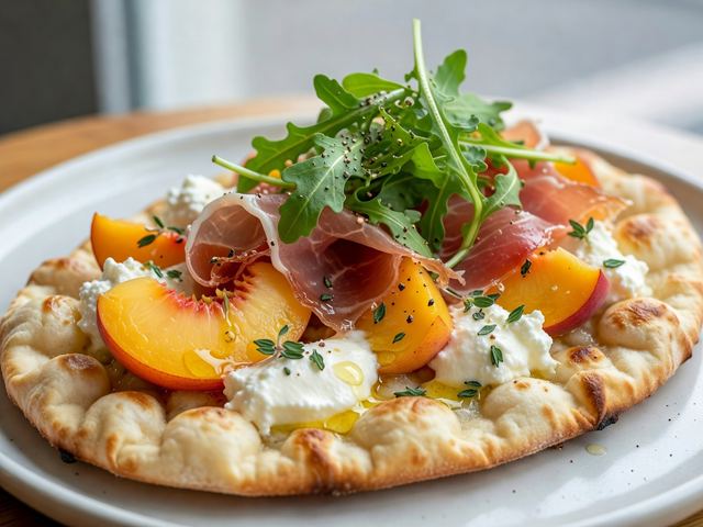 Peach & Prosciutto Flatbread