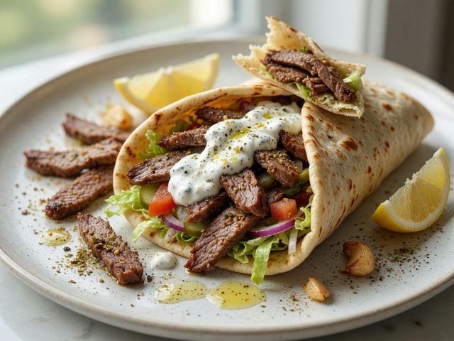 Sheet-Pan Doner-Style Lamb Wraps