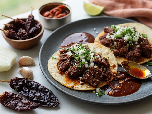 Slow-Cooker Birria Beef Tacos