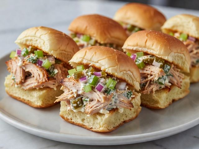 Smoked Chicken Salad Sliders