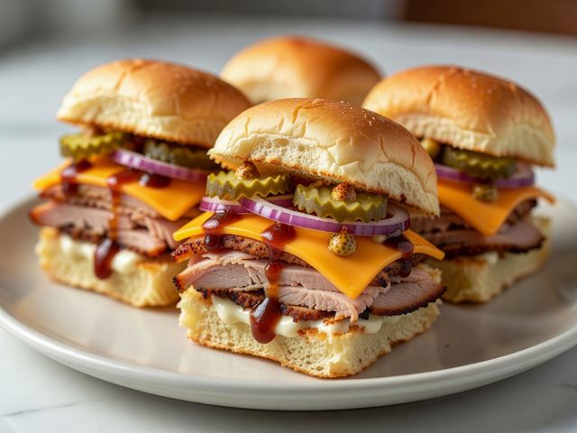 Smoked Turkey Picnic Sliders