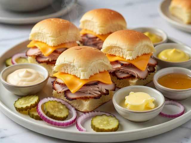Smoked Turkey Picnic Sliders