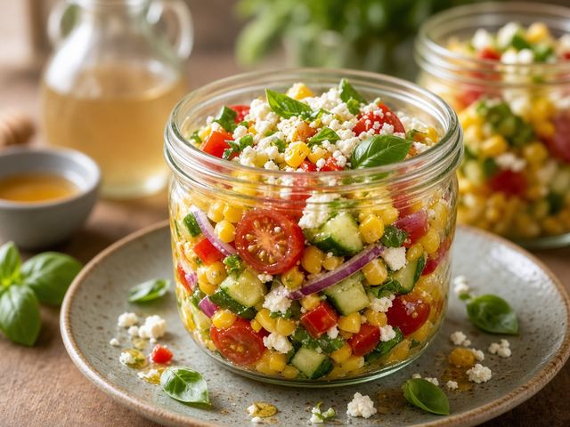 Southern Corn Salad Jars