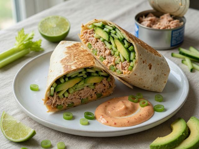 Spicy Tuna Crunch Wraps with Avocado and Spicy Mayo