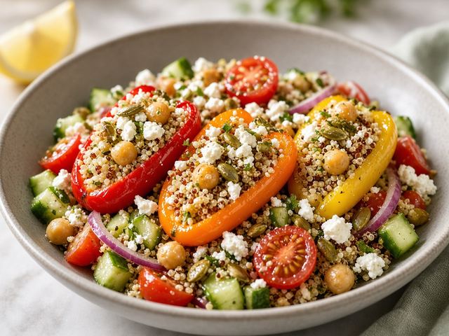 Stuffed Mini Pepper Salad Bowls