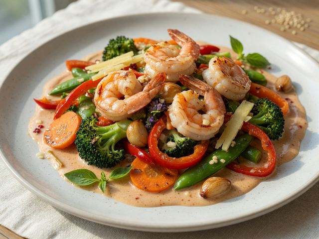 Thai Shrimp and Veggie Stir One-Pan