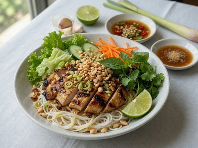 Vietnamese Lemongrass Chicken Vermicelli Bowls