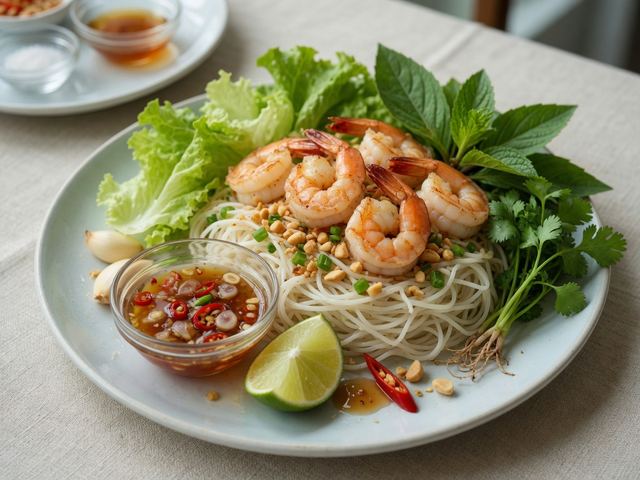 Vietnamese Shrimp Vermicelli Bowls with Nuoc Cham