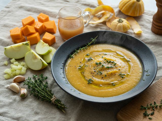 Warm Apple Squash Soup