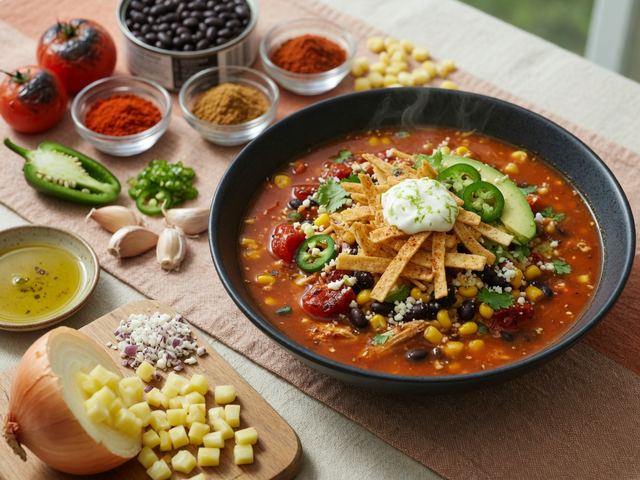 Weeknight Chicken Tortilla Soup