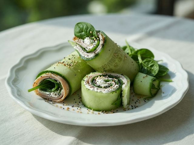 Weight-Loss Cucumber Turkey Roll-Ups