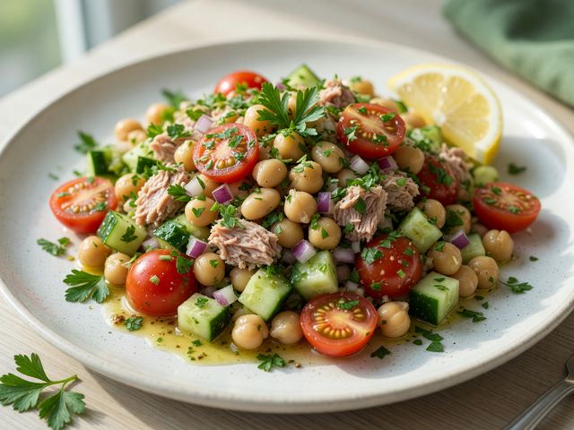 Weight-Loss Dense Bean Salad with Tuna