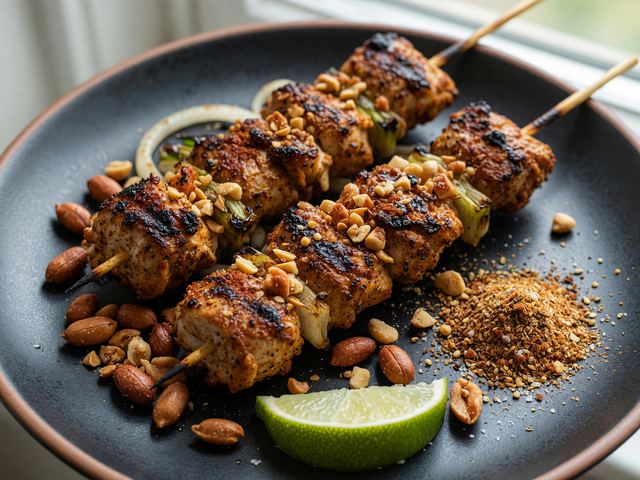 West African Suya-Spiced Chicken Skewers