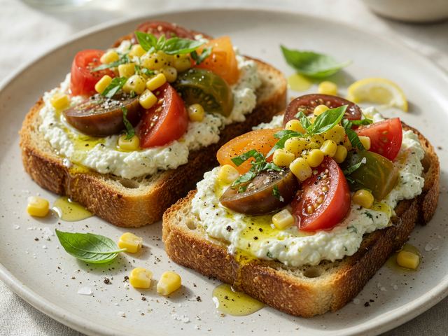Whipped Feta Heirloom Tomato Toast Boxes