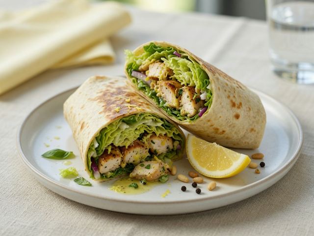 Lemon Chicken Lunch Wrap