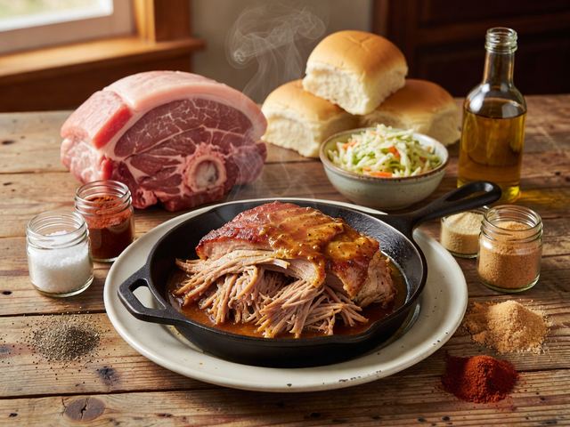 Carolina Pulled Pork with Vinegar Sauce