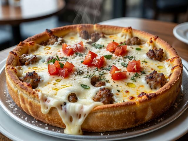 Chicago Deep-Dish Pizza