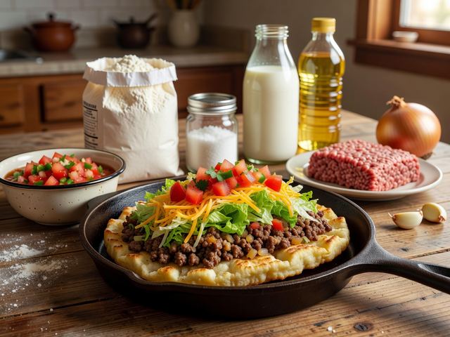 Navajo Tacos on Fry Bread