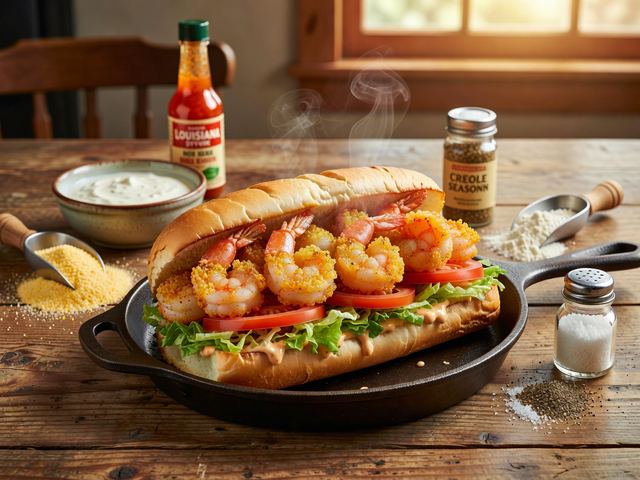 Fried Shrimp Po' Boy