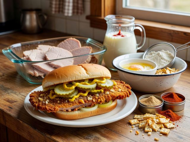 Indiana Breaded Pork Tenderloin Sandwich