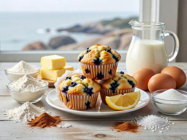 New England Wild Blueberry Muffins